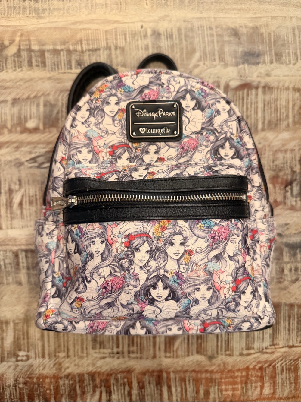 HTF Loungefly x Disney Parks Princess Sketch Mini Backpack - RARE, mint! 🦄 ✨💗